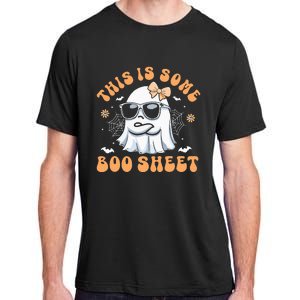 This Is Some Boo Sheet Cute Ghost Halloween Adult ChromaSoft Performance T-Shirt