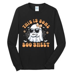 This Is Some Boo Sheet Cute Ghost Halloween Tall Long Sleeve T-Shirt