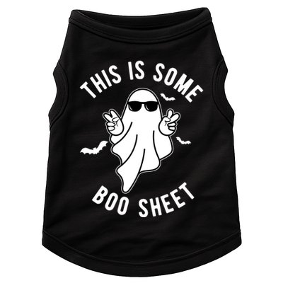 This Is Some Boo Sheet Ghost Funny Halloween Doggie Tank