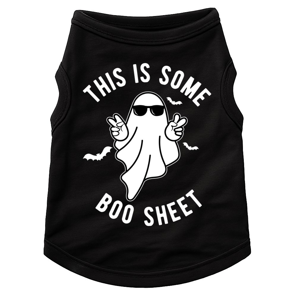 This Is Some Boo Sheet Ghost Funny Halloween Doggie Tank