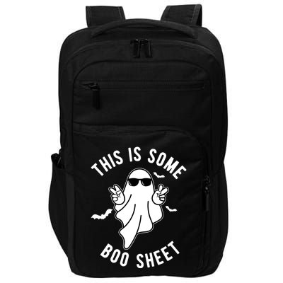 This Is Some Boo Sheet Ghost Funny Halloween Impact Tech Backpack
