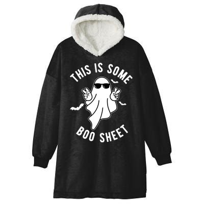 This Is Some Boo Sheet Ghost Funny Halloween Hooded Wearable Blanket