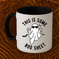 This Is Some Boo Sheet Ghost Funny Halloween Mug