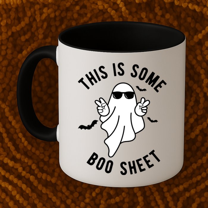 This Is Some Boo Sheet Ghost Funny Halloween Mug