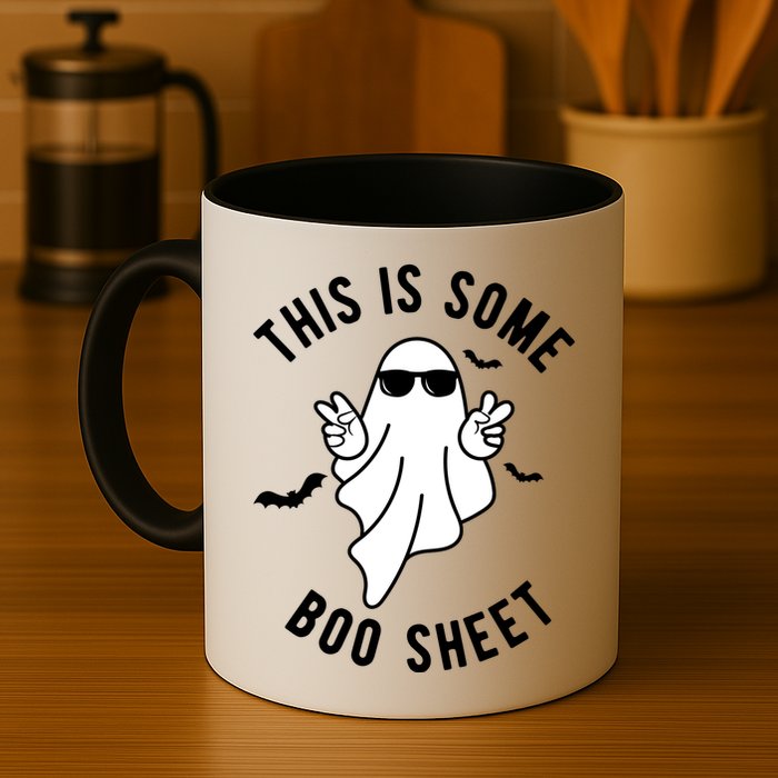 This Is Some Boo Sheet Ghost Funny Halloween Mug