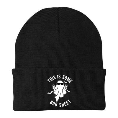 This Is Some Boo Sheet Ghost Funny Halloween Beanie