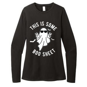 This Is Some Boo Sheet Ghost Funny Halloween Womens CVC Long Sleeve Shirt