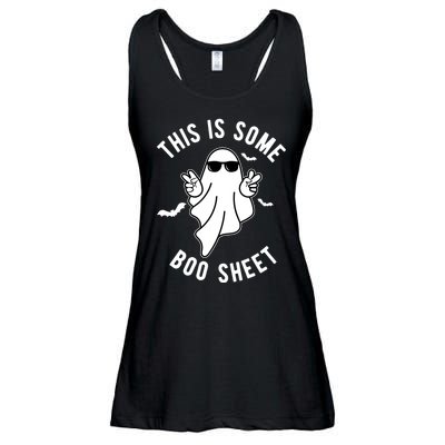 This Is Some Boo Sheet Ghost Funny Halloween Ladies Essential Flowy Tank