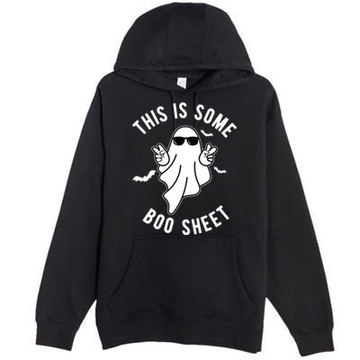 This Is Some Boo Sheet Ghost Funny Halloween Premium Pullover Hoodie