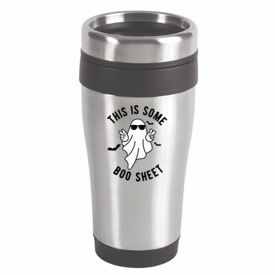 This Is Some Boo Sheet Ghost Funny Halloween 16oz Travel Tumbler