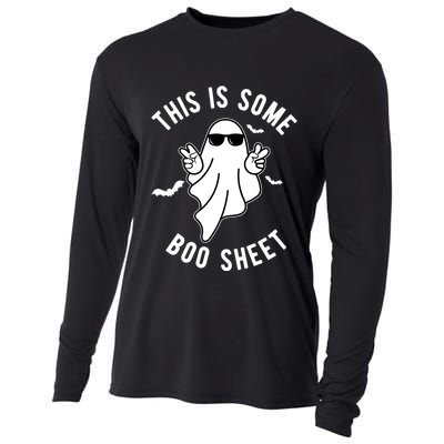 This Is Some Boo Sheet Ghost Funny Halloween Cooling Performance Long Sleeve Crew