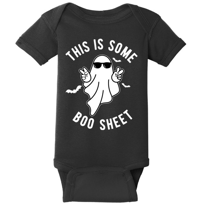 This Is Some Boo Sheet Ghost Funny Halloween Baby Bodysuit