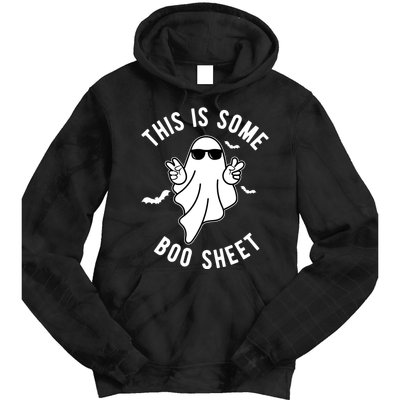 This Is Some Boo Sheet Ghost Funny Halloween Tie Dye Hoodie