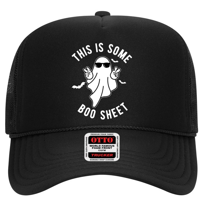 This Is Some Boo Sheet Ghost Funny Halloween Trucker Hat