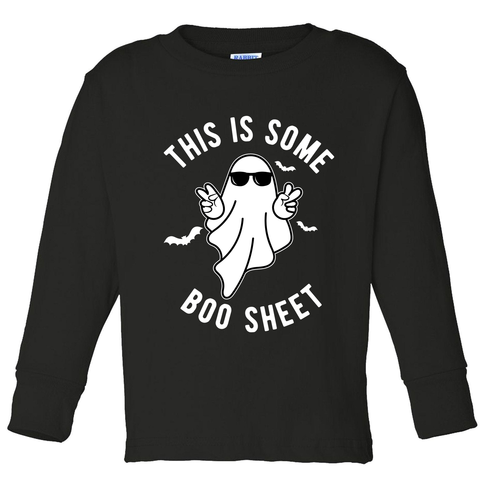 This Is Some Boo Sheet Ghost Funny Halloween Toddler Long Sleeve Shirt