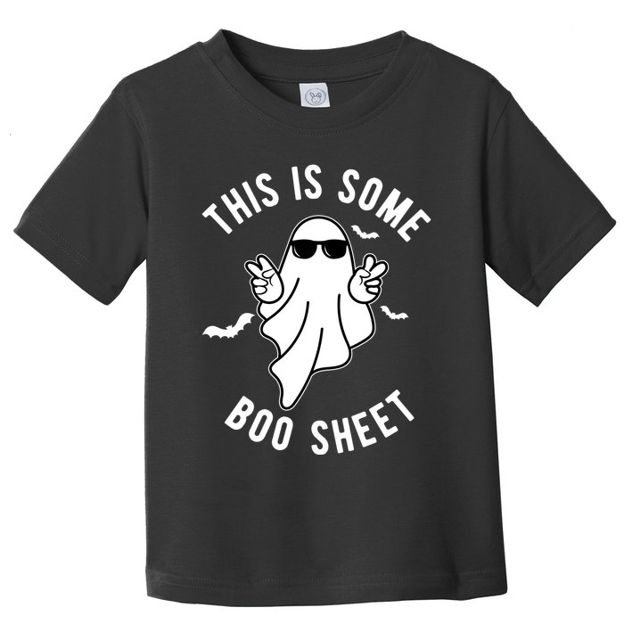This Is Some Boo Sheet Ghost Funny Halloween Toddler T-Shirt