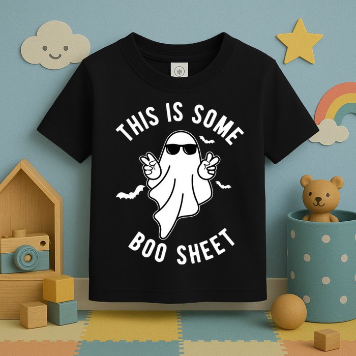 This Is Some Boo Sheet Ghost Funny Halloween Toddler T-Shirt