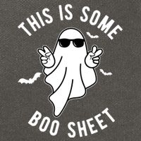 This Is Some Boo Sheet Ghost Funny Halloween Cotton Canvas Backpack