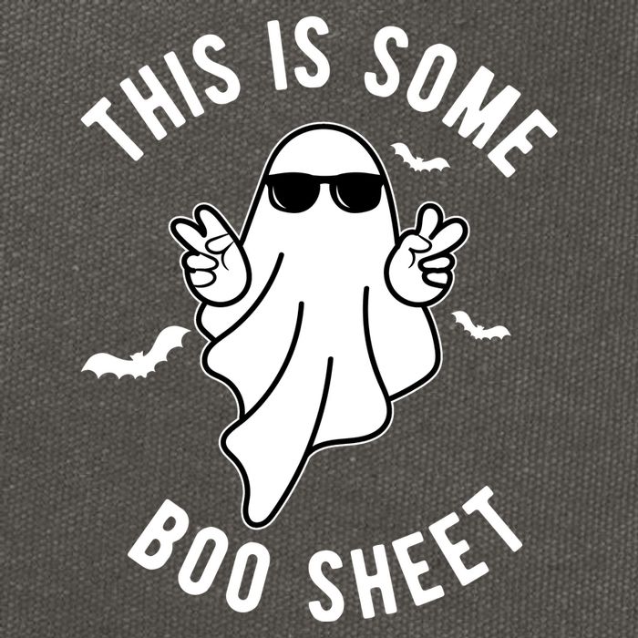 This Is Some Boo Sheet Ghost Funny Halloween Cotton Canvas Backpack