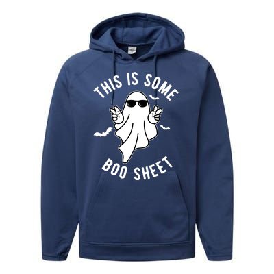 This Is Some Boo Sheet Ghost Funny Halloween Performance Fleece Hoodie