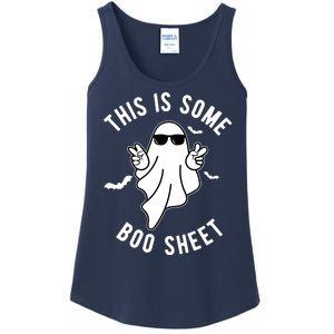 This Is Some Boo Sheet Ghost Funny Halloween Ladies Essential Tank