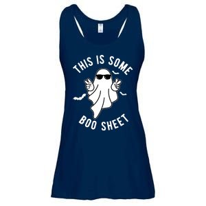 This Is Some Boo Sheet Ghost Funny Halloween Ladies Essential Flowy Tank