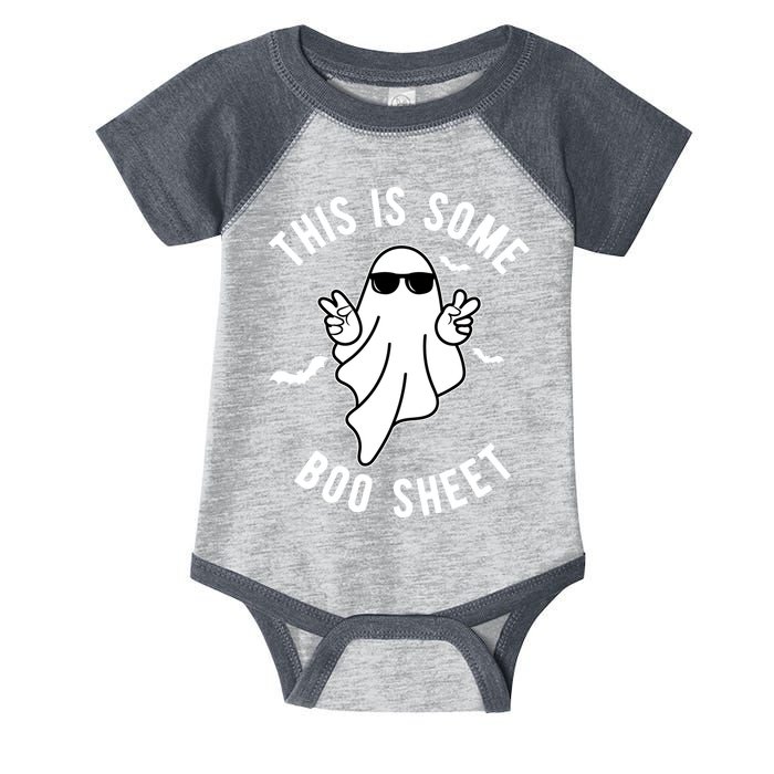 This Is Some Boo Sheet Ghost Funny Halloween Infant Baby Jersey Bodysuit