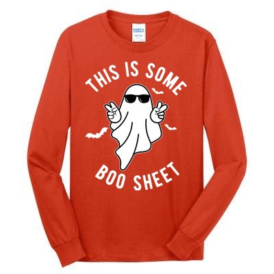 This Is Some Boo Sheet Ghost Funny Halloween Tall Long Sleeve T-Shirt