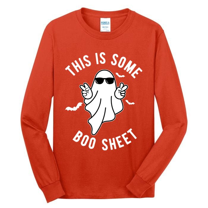This Is Some Boo Sheet Ghost Funny Halloween Tall Long Sleeve T-Shirt