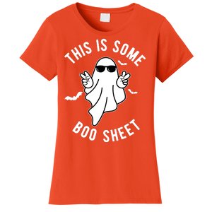 This Is Some Boo Sheet Ghost Funny Halloween Women's T-Shirt