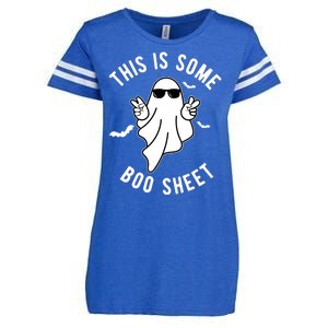 This Is Some Boo Sheet Ghost Funny Halloween Enza Ladies Jersey Football T-Shirt