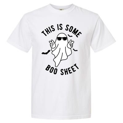 This Is Some Boo Sheet Ghost Funny Halloween Garment-Dyed Heavyweight T-Shirt