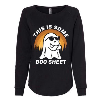 This Is Some Boo Sheet Funny Halloween Ghost Boo Costume Womens California Wash Sweatshirt