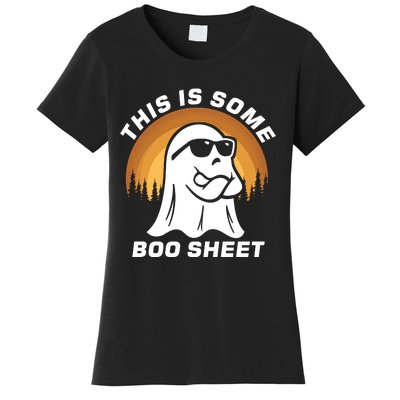 This Is Some Boo Sheet Funny Halloween Ghost Boo Costume Women's T-Shirt