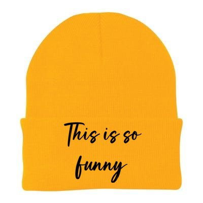 This Is So Funny Gift Knit Cap Winter Beanie