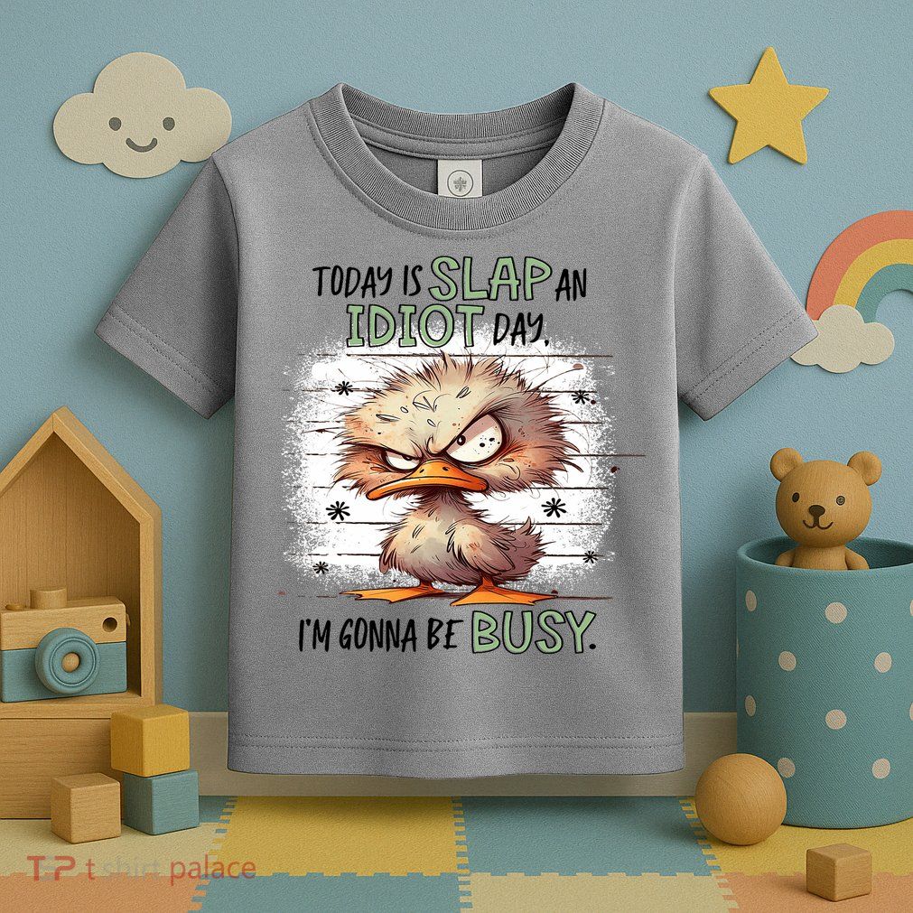 Today Is Slap An Idiot Day IM Gonna Be Busy Toddler T-Shirt