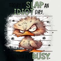 Today Is Slap An Idiot Day IM Gonna Be Busy Infant Baby Jersey Bodysuit