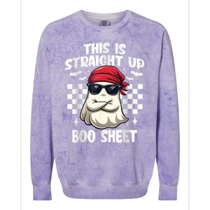 This Is Straight Up Boo Sheet Funny Halloween Colorblast Crewneck Sweatshirt