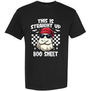 This Is Straight Up Boo Sheet Funny Halloween Garment-Dyed Heavyweight T-Shirt