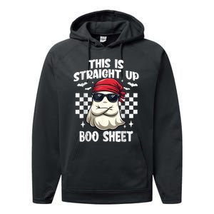 This Is Straight Up Boo Sheet Funny Halloween Performance Fleece Hoodie