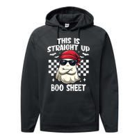 This Is Straight Up Boo Sheet Funny Halloween Performance Fleece Hoodie