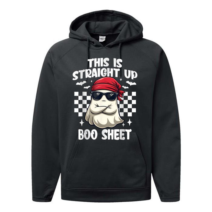 This Is Straight Up Boo Sheet Funny Halloween Performance Fleece Hoodie