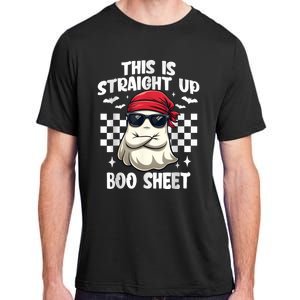 This Is Straight Up Boo Sheet Funny Halloween Adult ChromaSoft Performance T-Shirt