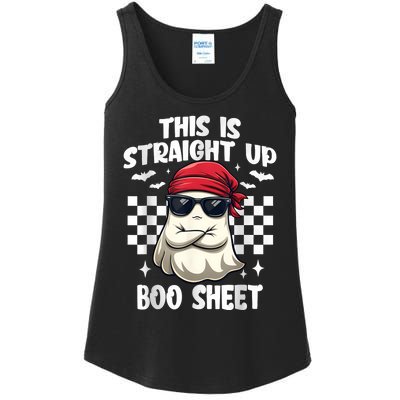 This Is Straight Up Boo Sheet Funny Halloween Ladies Essential Tank