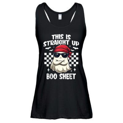 This Is Straight Up Boo Sheet Funny Halloween Ladies Essential Flowy Tank