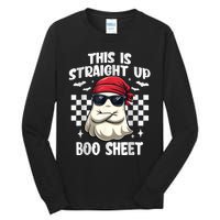 This Is Straight Up Boo Sheet Funny Halloween Tall Long Sleeve T-Shirt