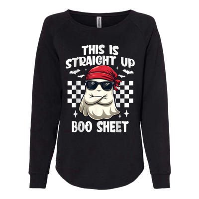 This Is Straight Up Boo Sheet Funny Halloween Womens California Wash Sweatshirt