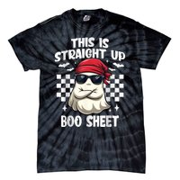 This Is Straight Up Boo Sheet Funny Halloween Tie-Dye T-Shirt