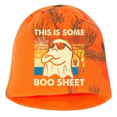 This is Some Boo Sheet Ghost Retro Funny Halloween Kati - Camo Knit Beanie