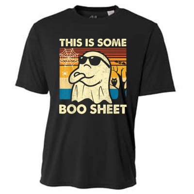 This Is Some Boo Sheet Ghost Retro Funny Halloween Cooling Performance Crew T-Shirt